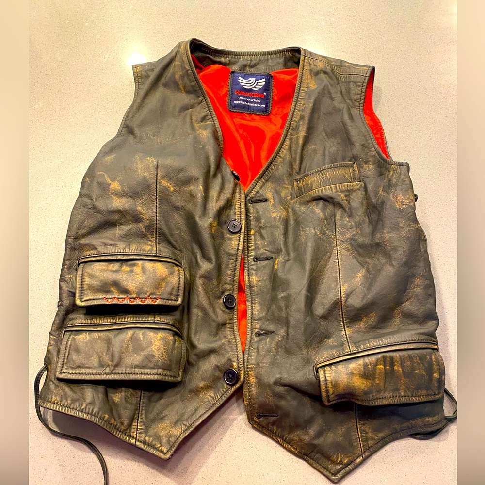 Leather vest